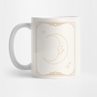 art deco moon Mug